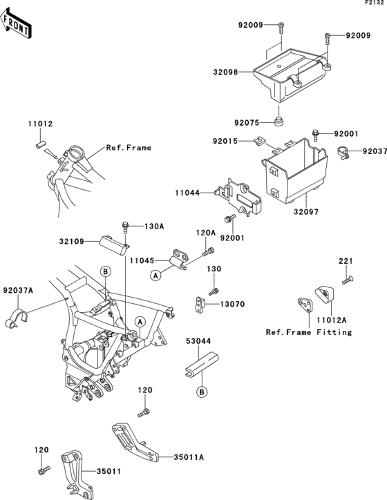 ZG1000 Короб для АКБ