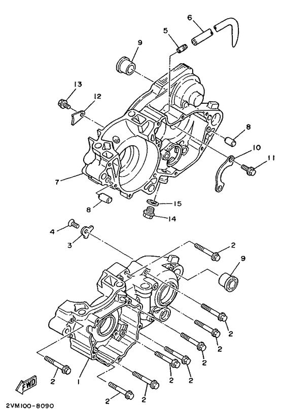  Картер двигателя