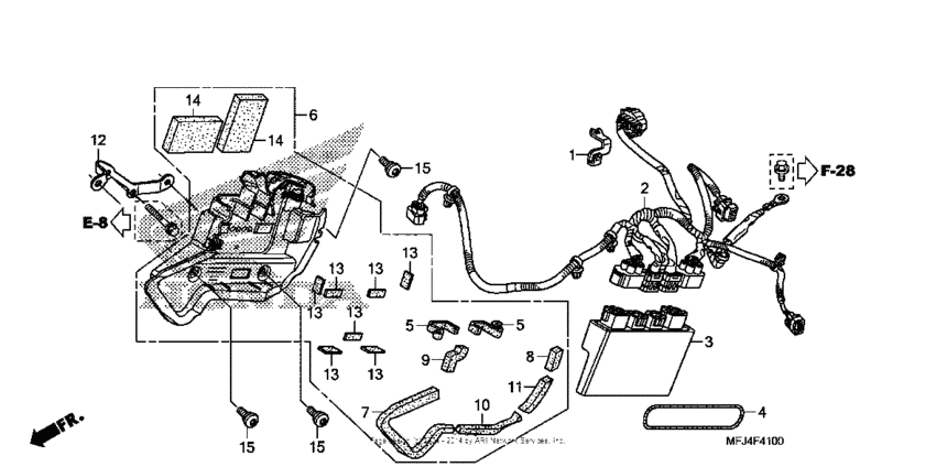 Abs control unit (cbr600ra)