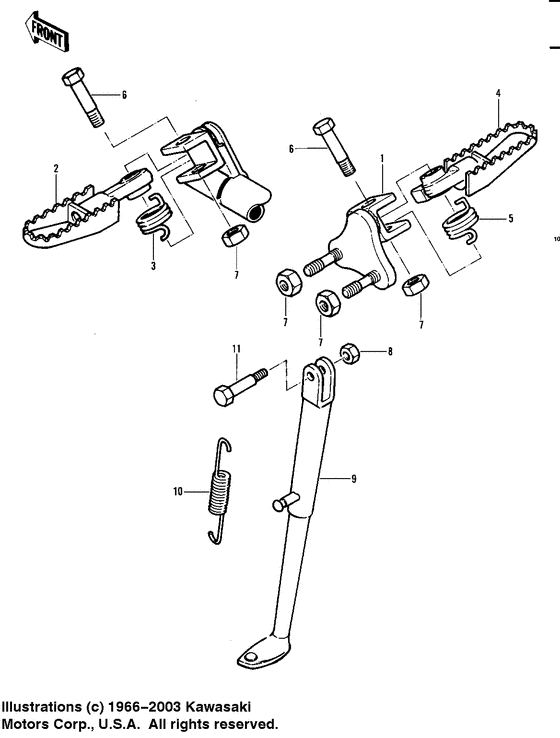 Footrests/stand