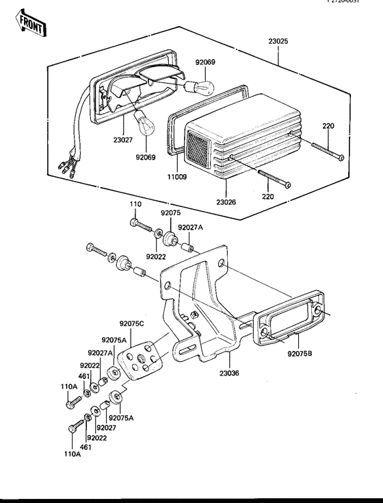 Taillight unit ass`y