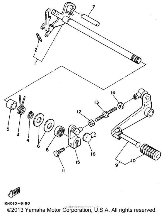 XT225F Переключение скоростей