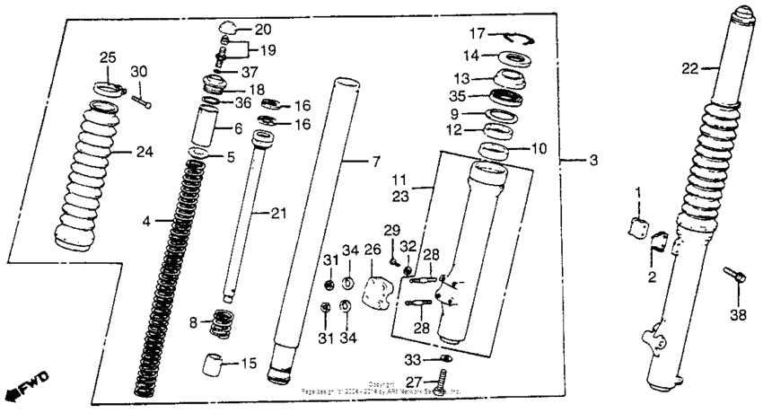 Front fork 81
