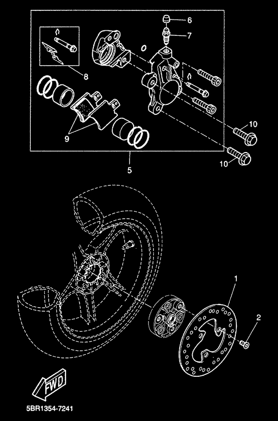 YQ50 Задний суппорт