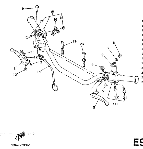 Handle switch. lever
