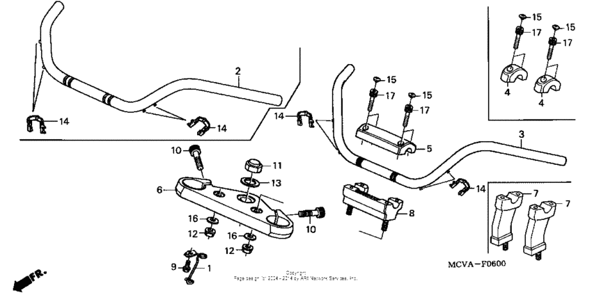 Handlebar + top bridge