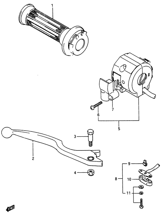 Right handle switch