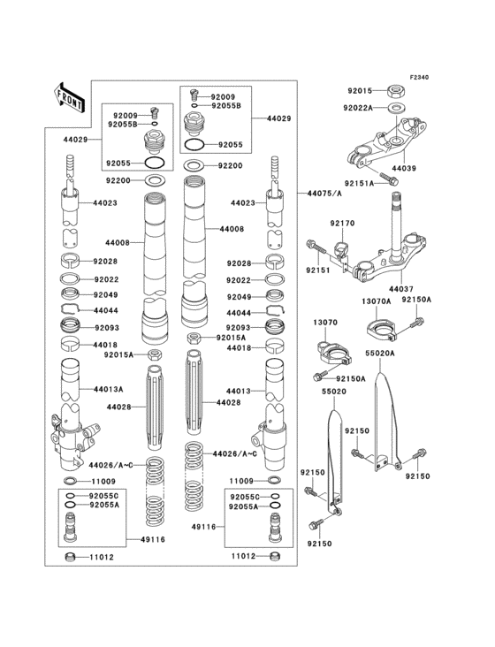 Front fork(1/2)