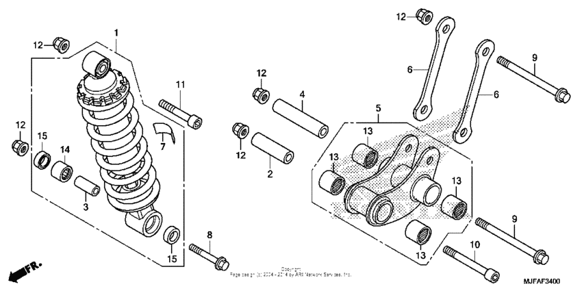 CTX700N DCT Задние амортизаторы