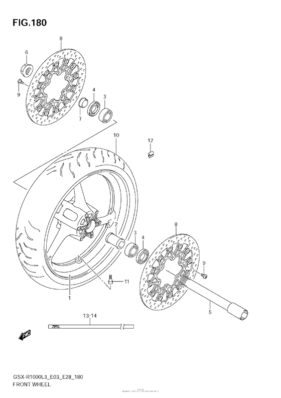 Front Wheel (Gsx-R1000L3 E33)