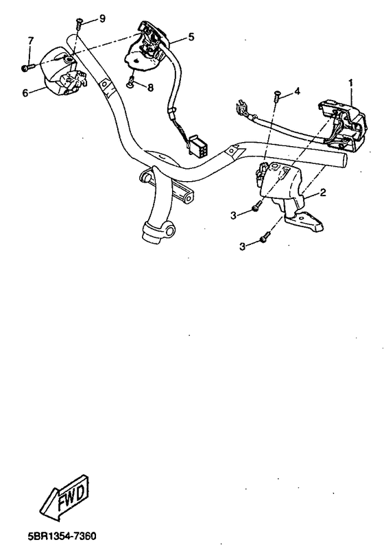 Handle switch. lever