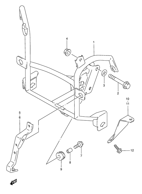 GSF1200S (ABS) Cowling brace