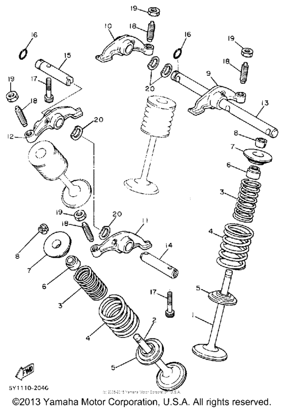 XT600U Клапана