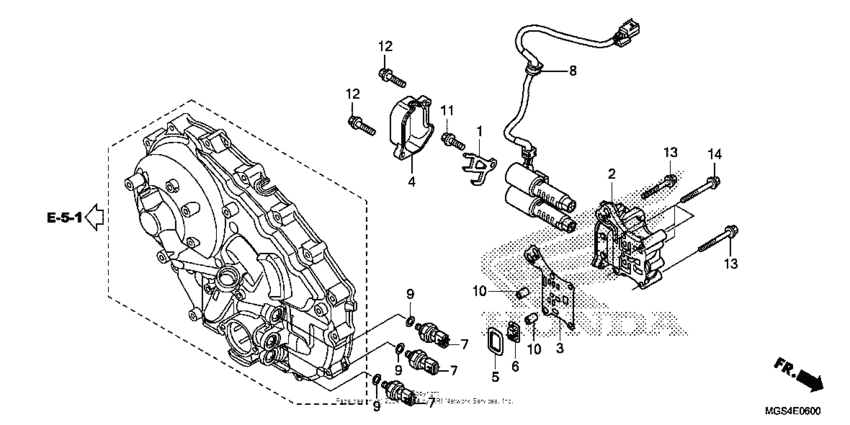 NC700X (DCT) Linear solenoid