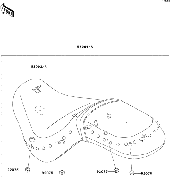 VN900 Сиденье
