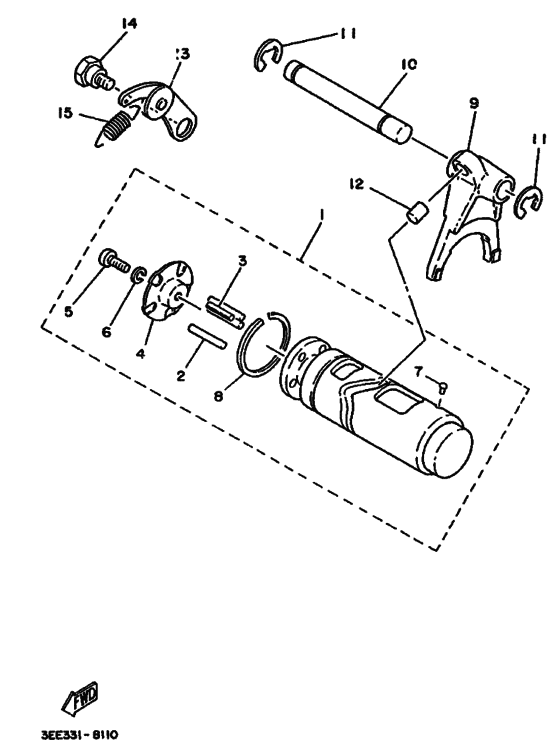FS1 Shift cam & fork