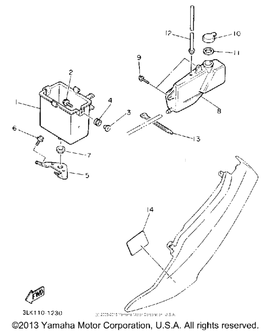 FZR1000DC Боковые обтекатели