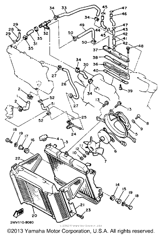 XVZ13UC Radiator-hose