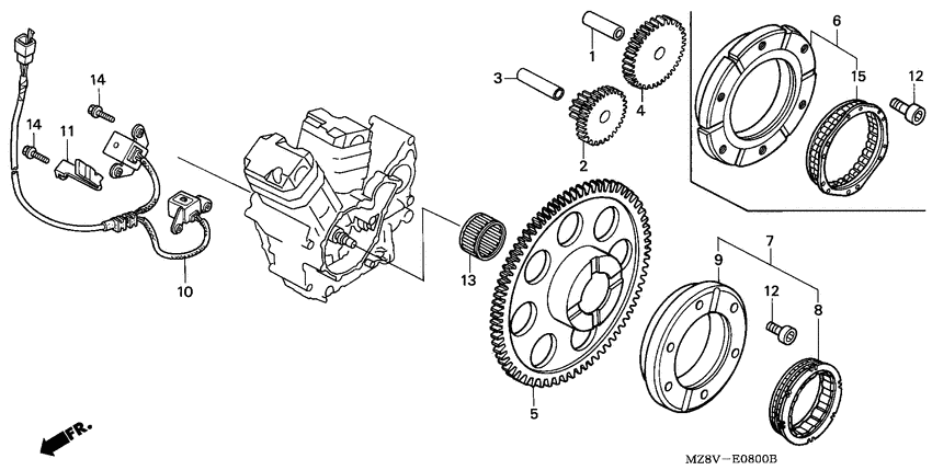 VT600CD Pulse generator /  starting clutch