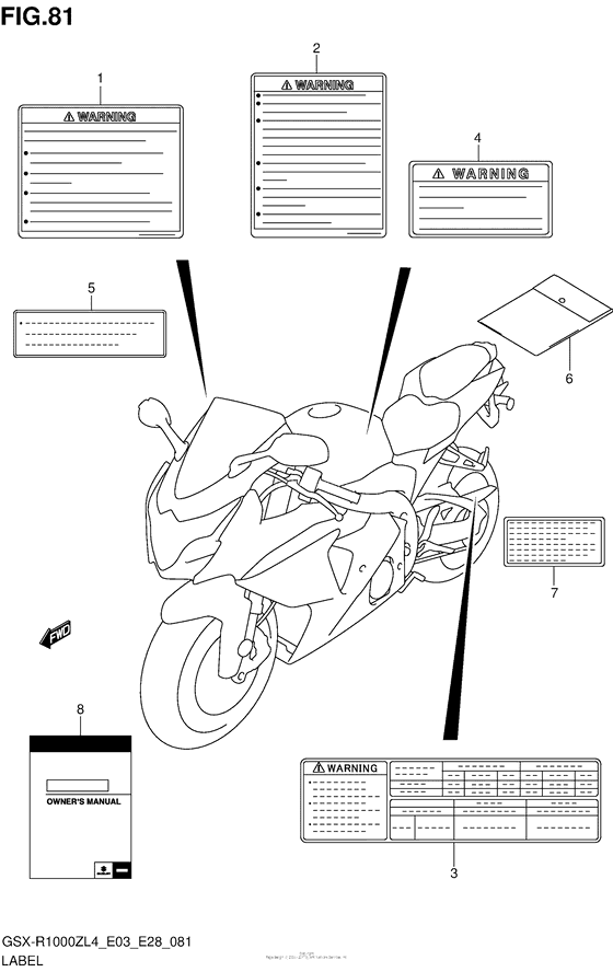 Label (Gsx-R1000Zl4 E33)
