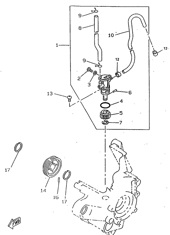 CW50RS Масляный насос
