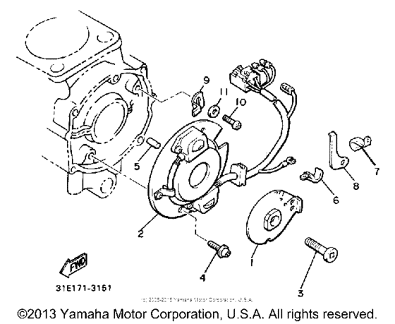 XJ700N Pickup coil-governor