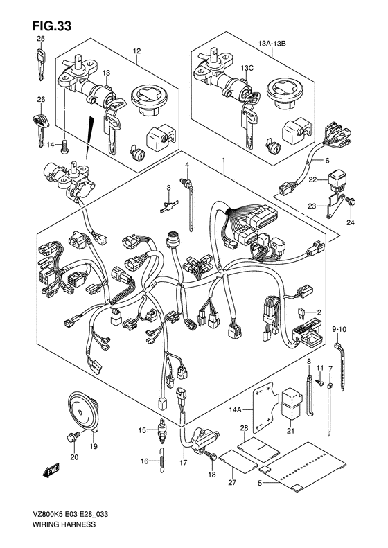 VZ800 Жгут проводов