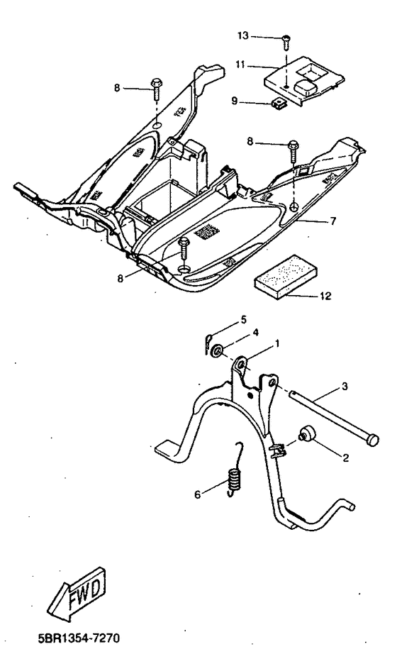 Stand. footrest