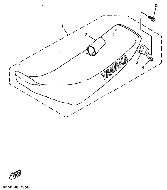 YZ80LC Сиденье