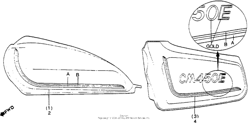 CM450 Cm450e stripes 82
