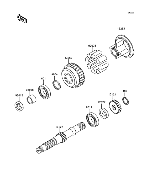 Secondary shaft