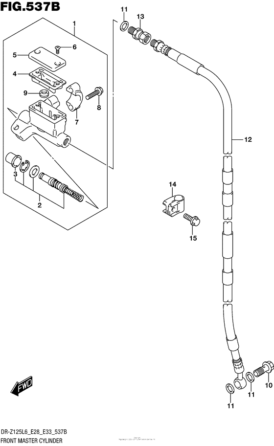 Front Master Cylinder (Dr-Z125Ll6 E33)