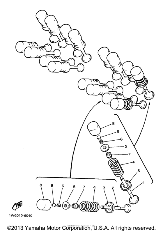 FZR600RJC Клапана