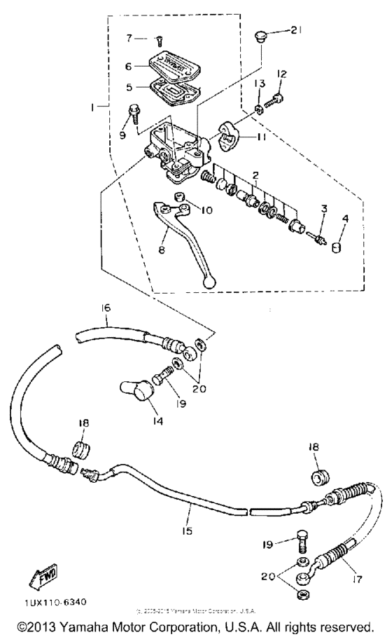 Front ,master cylinder