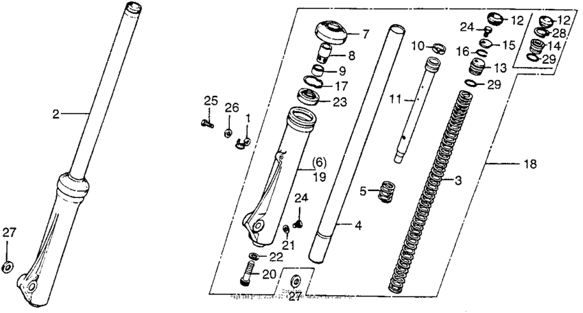Front fork 76