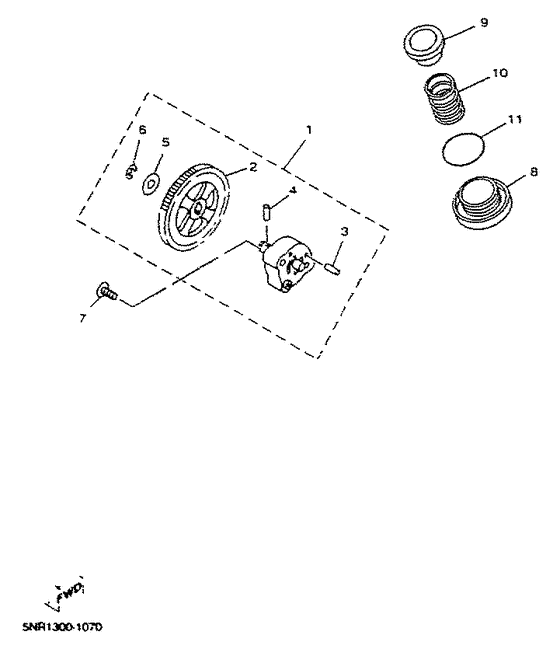 YP150D Масляный насос
