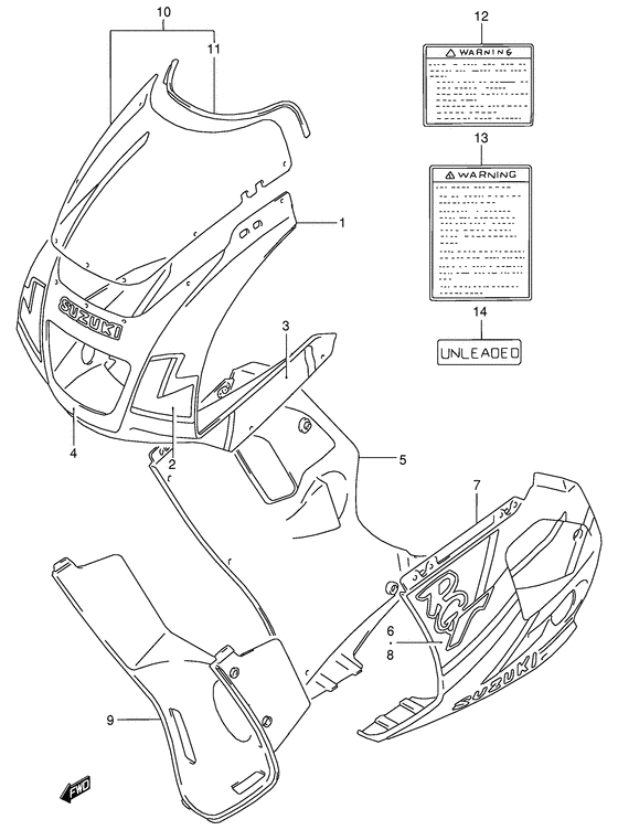 Cowling body