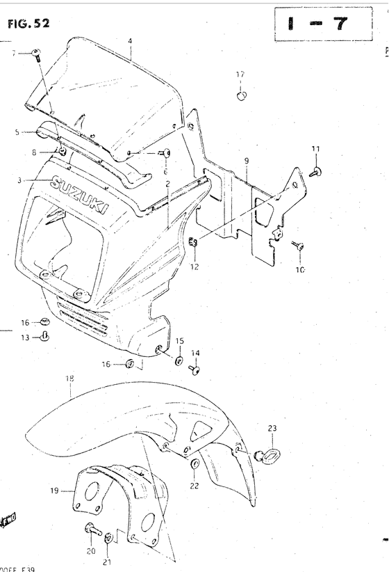 Cover headlamp - front fender