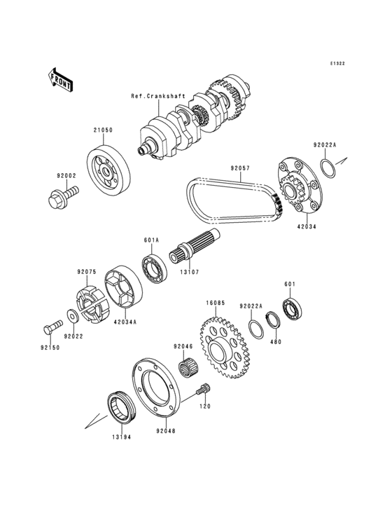 Secondary shaft