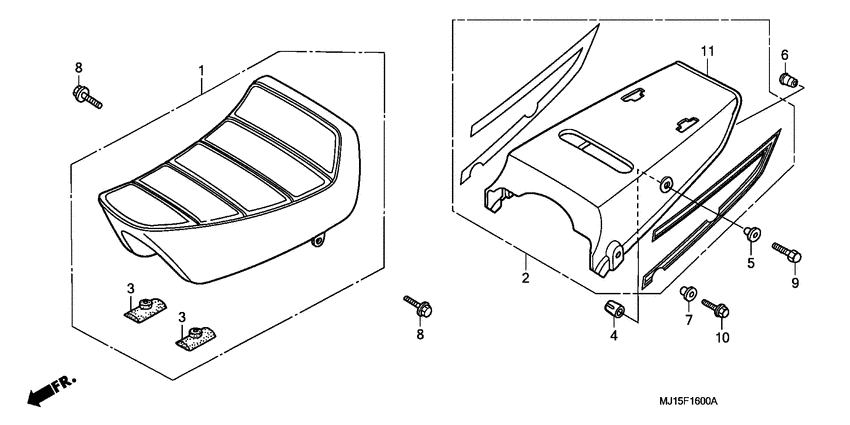Seat/rear cowl