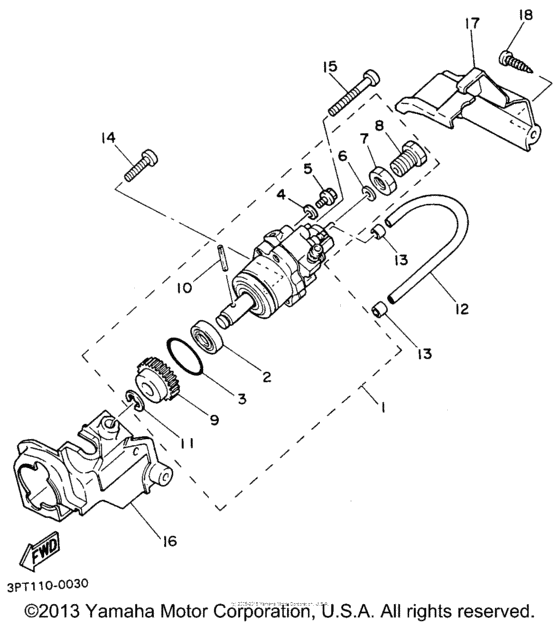 PW50H1 Масляный насос