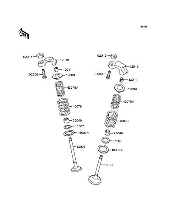EL250 Rocker arms / valves