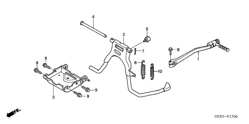 Stand/kick pedal