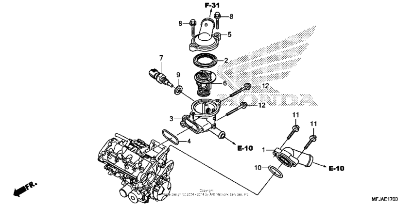 CBR600RR (ABS) Термостат