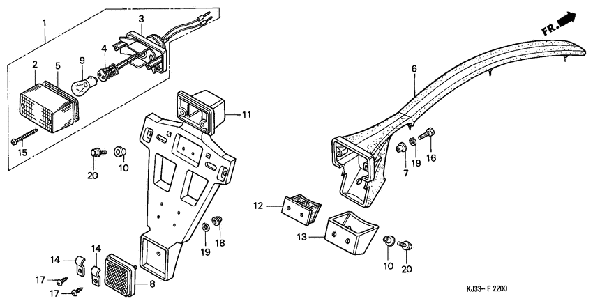 Taillight unit ass`y