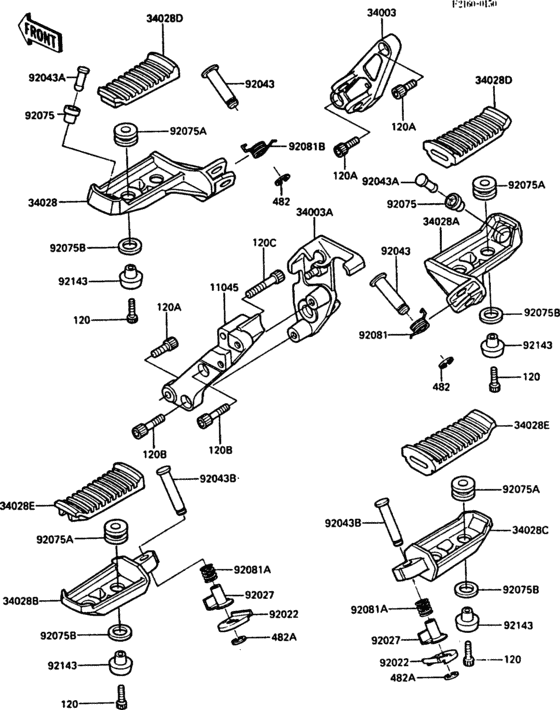 ZG1000 Подножки