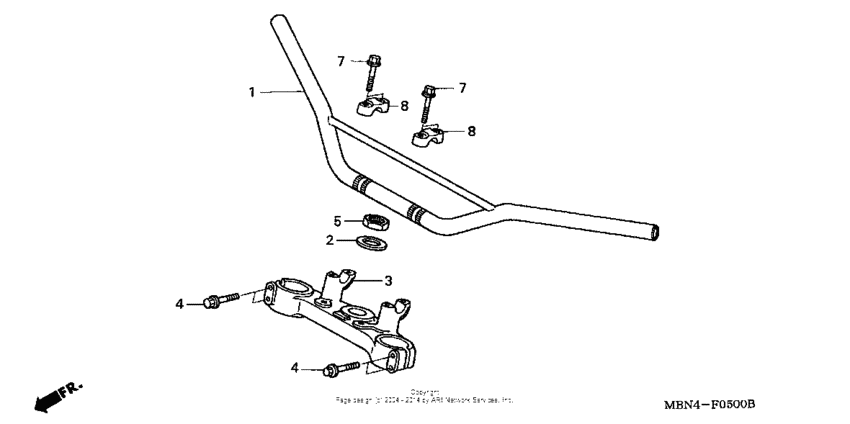 Handlebar + top bridge