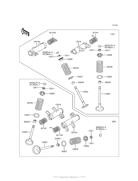 VN900 Клапана