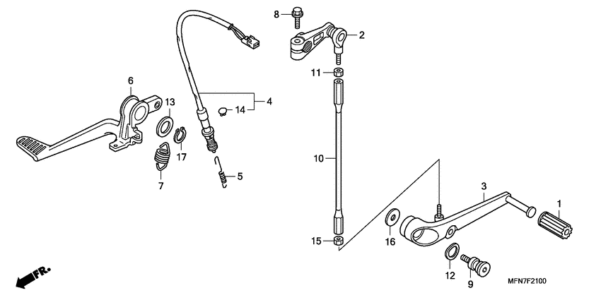 Brake pedal assy