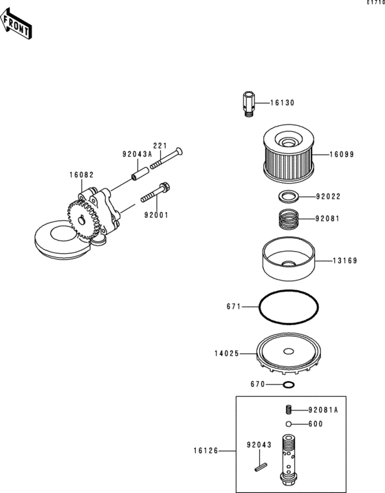 ZR750 Масляный насос